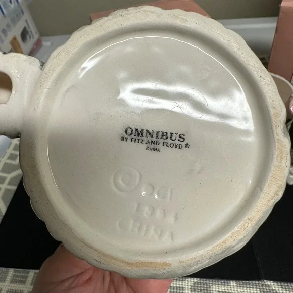 1994 Fitz & Floyd Omnibus Easter Garden  Mugs 2 Piece Vintage NEW Bunnies - Picture 6 of 9